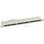 InLine® patchpaneel Cat.6, 24-voudig, 48,26cm (19"), 0,5U, lichtgrijs, RAL7035