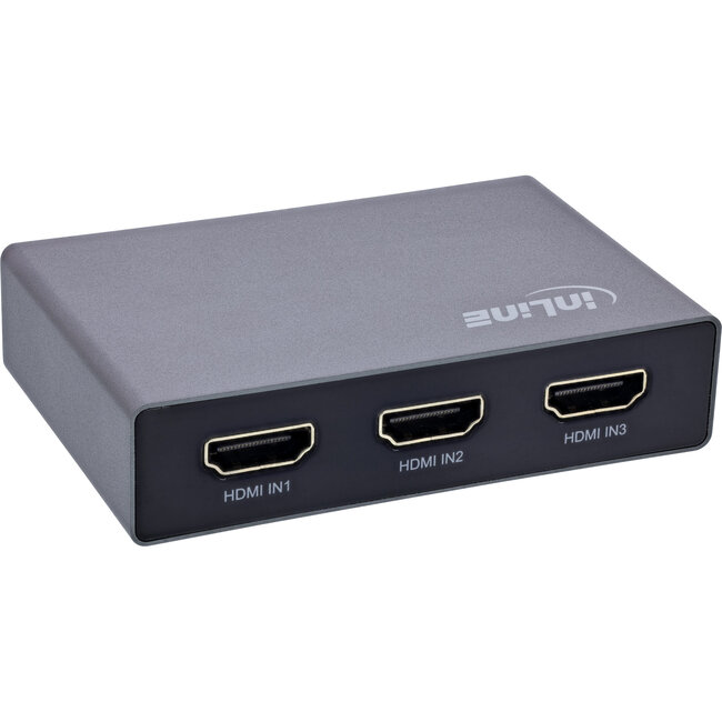InLine® HDMI schakelaar, 3-weg, 8K4K@60Hz, HDCP 2.3