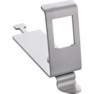 InLine InLine® Keystone SNAP-In metalen modulehouder, 1-voudig voor DIN-rail, met lipje