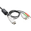 InLine® 2-Poorts KVM-Switch, HDMI, USB, met audio, geïntegreerde kabel