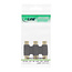 InLine® Audio/video adapter, 3x Cinch female naar 3x Cinch female, verguld