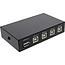InLine® USB 2.0 handmatige schakelaar, USB-A apparaat naar 4 computers