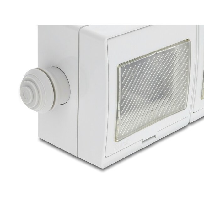 Delock Easy 45 Surface-mounted Housing IP55 waterproof 6 Port