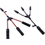 InLine® Solar kabel 3-weg verdelerset zwart/rood 0,36m