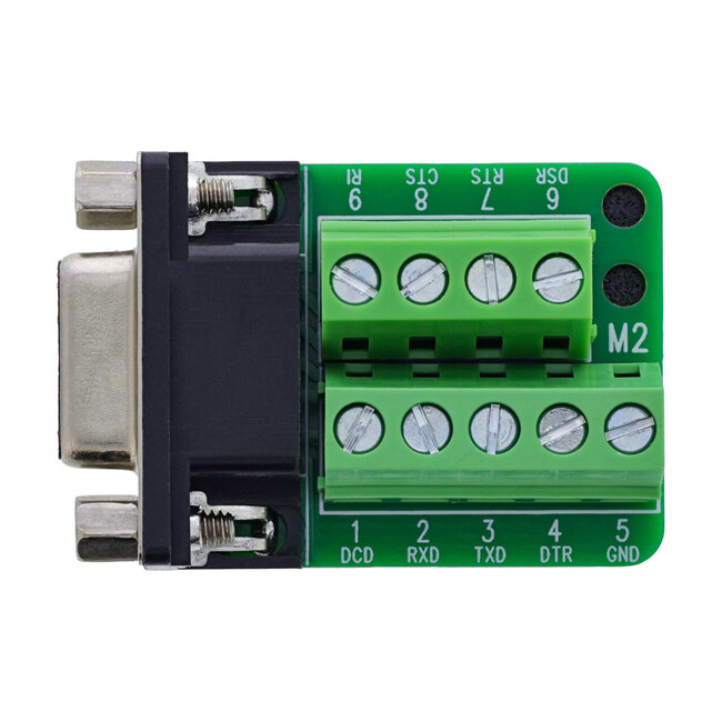 InLine® aansluitblok D-Sub 9 bus, 2-rij, schroefaansluiting, schroefzekering