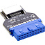 InLine® USB 3.0 moederbord naar USB 3.2 Type-E Key-A adapter intern