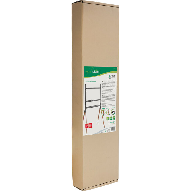 InLine® houtstand Studio TV-standaard, voor scherm 49"-70" (124-178cm),max. 40kg