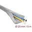 Delock Braided Sleeve for EMC shielding self-closing 5 m x 25 mm
