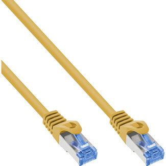 InLine InLine® patchkabel, Cat.6A, S/FTP, TPE (LSZH), CCA, geel, 1m