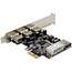 InLine® PCIe-kaart, 3x+1x USB 3.2 Gen.1, PCIe, Molex-compatibele 4-pins
