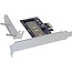 InLine® PCI Express-kaart naar 1x interne NVMe M.2 Key M, PCIe x1