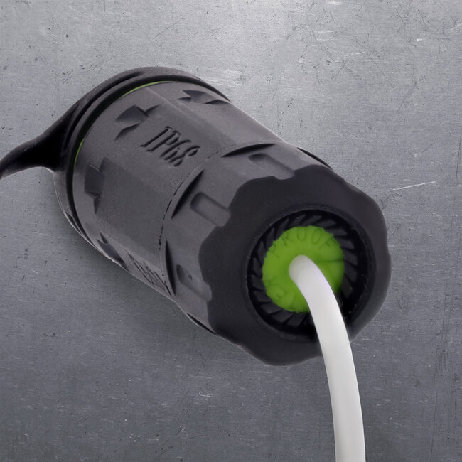 InLine® Patchkabel koppelaar Cat.6A, kort, IP68, 2x RJ45, afgeschermd
