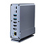 VALUE USB Typ C Docking Station 16in1, 2x HDMI 4K60, 1x DP 4K60, 1x Gigabit Ethernet, 5x USB A, 2x USB C, 1x Typ C PD, 1x SD/microSD, 1x Audio