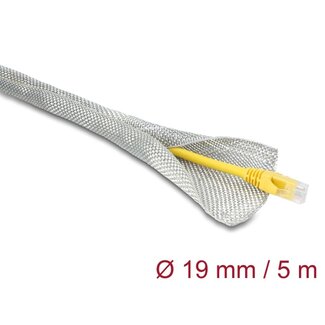DeLOCK Delock Braided Sleeve for EMC shielding self-closing 5 m x 19 mm