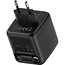 InLine® USB-voeding, 70W, GaN, USB-C PD + USB-A QC, kabel 60cm, zwart