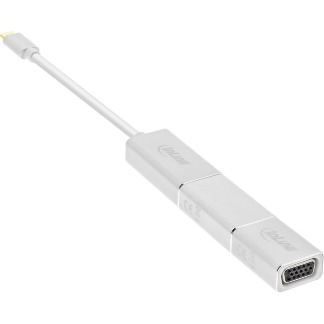 InLine® USB Display Converter Set 6-in-1, 4K/60Hz zilver