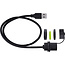 InLine® USB-A koppelaar, IP68, afgeschermd, bus naar stekker, 50cm