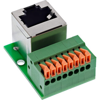 InLine InLine® RJ45 contactdoos op indrukklem, 8-pins, Cat. 5e, gehoekt