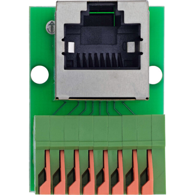 InLine® RJ45 contactdoos op indrukklem, 8-pins, Cat. 5e, gehoekt