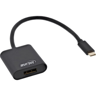 InLine InLine® USB Display Converter, USB-C male naar DisplayPort 4K/60Hz zwart