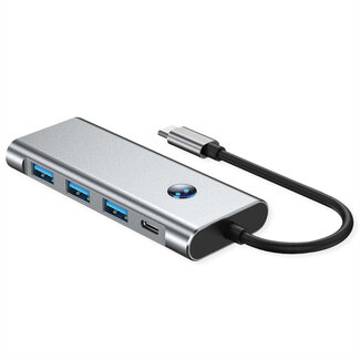Value VALUE USB Typ C Docking Station, HDMI 4K60, 3x USB A + Typ C PD, 1x SD/MicroSD (TF)