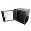 VALUE 19 inch wandbehuizing 12HE, 600 x 450 mm zwart, bouwpakket