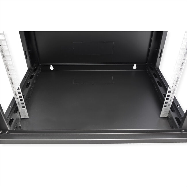 VALUE 19 inch wandbehuizing 12HE, 600 x 450 mm zwart, bouwpakket