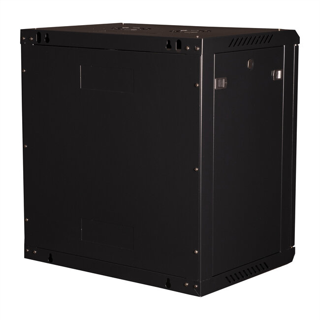 VALUE 19 inch wandbehuizing 12HE, 600 x 450 mm zwart, bouwpakket