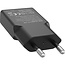 InLine® USB-C lader, 30 W, GaN,  Dual USB-C, PD/PPS, Black Cookie/zwart
