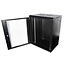VALUE 19 inch wandbehuizing 15HE, 600x450 mm zwart, bouwpakket