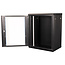 VALUE 19 inch wandbehuizing 15HE, 600x450 mm zwart, bouwpakket