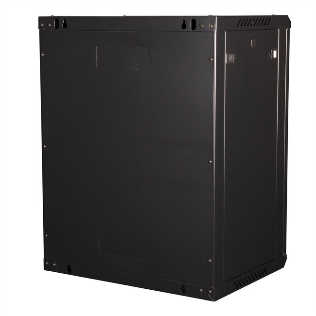 VALUE 19 inch wandbehuizing 15HE, 600x450 mm zwart, bouwpakket