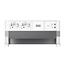 BACHMANN DESK2 ALU WHITE 2xCEE7/3, 1xUSB C/C 65W L=0,2m RAL9010
