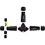 InLine® Voedingskabel koppelaar, IP68, 3-polig, 3-weg, M20, zwart