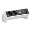 BACHMANN DESK2 2xCEE7/3 1xUSB C/C 45W, L=0,2m RAL9010
