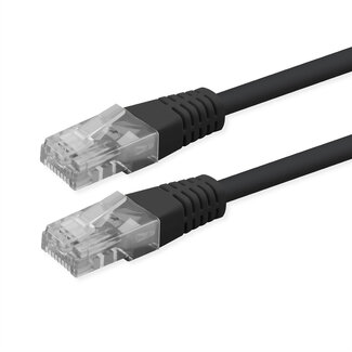 Roline ROLINE Patchkabel Cat.6 (Class E), UTP, PoE, schwarz, 1,5 m