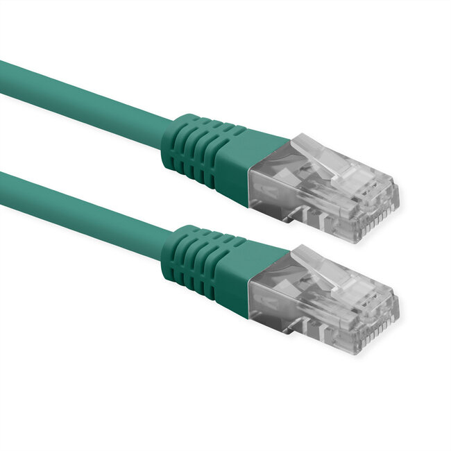 ROLINE Patchkabel Cat.6 (Class E), UTP, PoE, grün, 3 m
