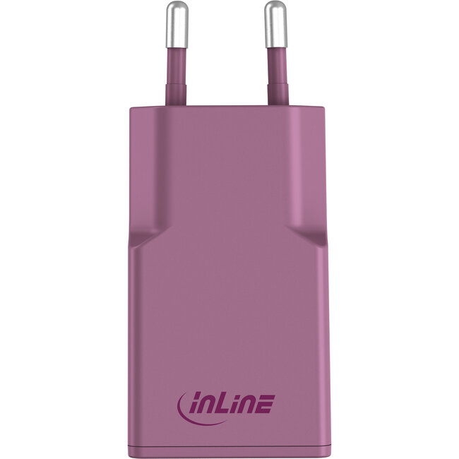 InLine® USB-C lader, 30 W, GaN, Dual USB-C, PD/PPS, Wilde bes