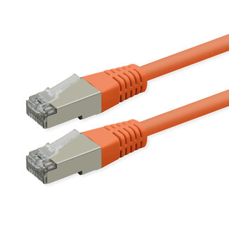 Roline ROLINE Patchkabel Cat.6 (Class E), PoE, S/FTP (PiMF), orange, 5 m