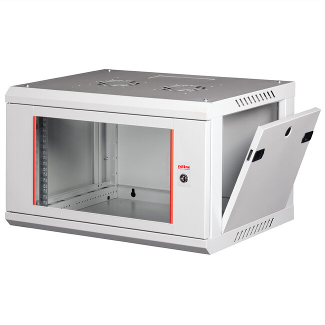ROLINE 19-inch wandbehuizing Basic Plus 6U, 600x450 BxT grijs