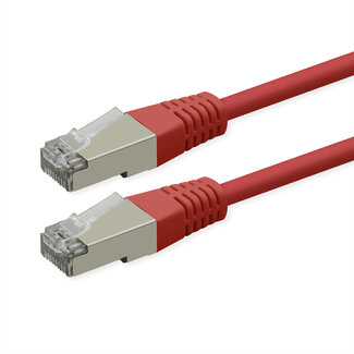 Roline ROLINE Patchkabel Cat.6 (Class E), PoE, S/FTP (PiMF), rot, 3 m