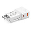 VALUE USB Reise-Charger mit Euro-Flach-/UK-/US-Stecker, 2 Port (Typ-A QC3.0, Typ-C PD), 25W