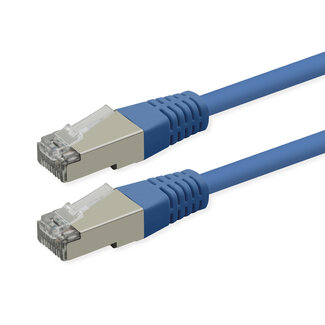 Roline ROLINE Patchkabel Cat.6 (Class E), PoE, S/FTP (PiMF), blau, 20 m