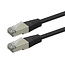 ROLINE Patchkabel Cat.6 (Class E), PoE, S/FTP (PiMF), schwarz, 0,5 m