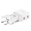 VALUE USB Reise-Charger mit Euro-Flach-/UK-/US-Stecker , 2x USB-C-Anschlüsse, 45 W