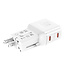 VALUE USB Reise-Charger mit Euro-Flach-/UK-/US-Stecker , 2x USB-C-Anschlüsse, 45 W