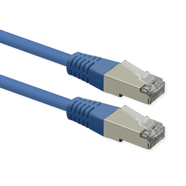ROLINE Patchkabel Cat.6 (Class E), PoE, S/FTP (PiMF), blau, 3 m