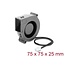 Delock Radial Fan / Blower Fan 12 V DC 75 x 75 x 25 mm with 3 pin fan connector, black