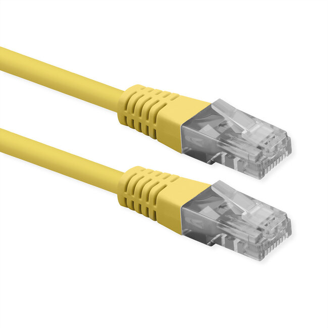 ROLINE Patchkabel Cat.6 (Class E), UTP, PoE, gelb, 3 m