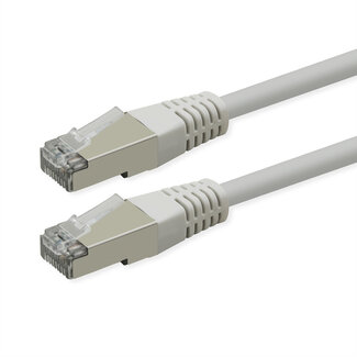 Roline ROLINE Patchkabel Cat.6 (Class E), PoE, S/FTP (PiMF), weiß, 5 m